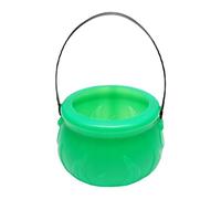 Jorzer Chaudron de Chaudron en Plastique Vert Caudron Pot Witch Cauldron pour la fête de fête St Patricks Day Accessoires