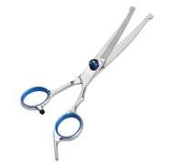 Jorzer Ciseaux de toilettage incurvés pour Chiens, en Acier Inoxydable, Ciseaux de toilettage pour Animaux Compagnie, Professionnels, pour Chiens, Chats, Animaux Compagnie, incurvés pour Coup