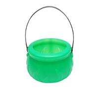 Jorzer Décorations De La Saint Patrick Chaudron De La Saint Patrick Pot d'or De La Saint Patrick Chaudron De Sorcière Vert en Plastique Pot d'or De La Saint Patrick pour La Décoration De Fête