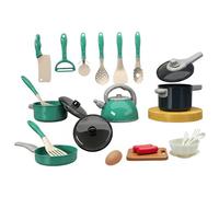 Jorzer Ensemble de Jeu de casseroles et poêles, Ensemble casseroles et poêles pour Tout-Petits, 28 pièces, Accessoires Cuisine pour Enfants, Jouets Cuisine avec Fonctions réalistes Toys_and_Game
