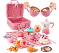 Jorzer Ensemble de Pique-Nique pour Enfants pour 3+ Filles et Simulation de garçons Mignons Enfants thé d' interactifs imaginatifs Absorbant ABS Party pour Le Jeu rôle