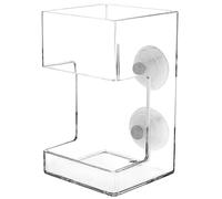 Jorzer Ficheur de Poisson en Plastique Transparent Fish Foods Feeder avec Une Tasse à Vent empêchant la Dispersion des Aliments pour Toutes Sortes d'accessoires de réservoir Betta Vacation ..