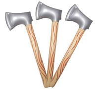 Jorzer Hache Gonflable 3 pièces 23 Pouces, Jouets gonflables réalistes en PVC étanche avec Valve, Accessoires d'halloween légers et Portables pour déguisements et fêtes