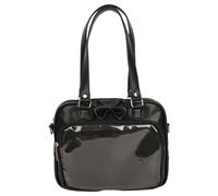 Jorzer Ita Bag Sac à bandoulière Kawaii en polyuréthane avec sangle réglable, sac à main noir pour fête à thème Anime Cosplay 29 x 24,1 x 6,1 cm