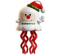 Jorzer Jouet de Poulpe Dansant, Jouet de Danse calmar mécanique d'élan père noël, Pas Besoin Batterie, soulagement du Stress pour garçons et Filles noël, Jouets Poulpe calmar blan