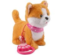 Jorzer Jouet pour Chien de Marche pour Enfants avec Laisse, Adorable Chiot Shiba Inu Qui Marche avec 8 musiques électriques et Sons réalistes, Compagnon de Petits Animaux Compagnie pour garçons