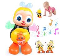 Jorzer Jouets dansants pour bébés, Jouets sensoriels électriques pour bébé Abeille avec Musique et lumières, Jouet de Dessin animé de développement Amusant pour Voyage, Maison, récréation