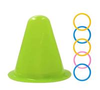 Jorzer Jouets de Lapin, Jouets de Lapin interactifs éducatifs avec Seau Triangulaire et 5 Anneaux, Anneaux Couleur empilables pour libérer l'ennui, résoudre des énigmes Pet_Supplies.