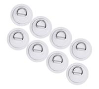 Jorzer Kit de 8 pièces de Patchs en Acier Inoxydable pour Anneaux en D, kit Patchs en PVC pour Planches à pagaie, Kayak, Bateau Gonflable, canoë, sans Colle