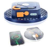 Jorzer Lampe de Camping 4800mAh 800lm Lampe de Poche magnétique LED Lanterne Camping étanche Rechargeable lumières Tente Secours avec Crochet Suspension pour lumière extérieure.