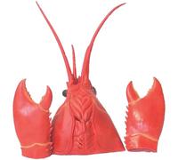 Jorzer Le Costume de Crabe d'halloween, Les Costumes de Homard en Latex comprennent Un Chapeau Crabe et des Griffes Gants Costumes drôles vêtements Homard pour la fête Cosplay dégagent des enfa