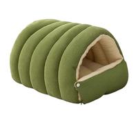 Jorzer Lit Confortable pour Chat Monstre, Maison pour Chat fermée et Douce et Amovible avec Bouton, Sac de Couchage Lavable pour Animaux de Compagnie pour Les Chats par Temps Froid d'hiver