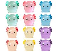 Jorzer Lot de 12 mini figurines de dragon, 2,6 x 2,3 cm, phosphorescentes, mignons mini dragons en résine pour jardins