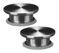 Jorzer Lot de 2 couvercles de carafe en acier inoxydable robuste de rechange pour carafe à eau en verre