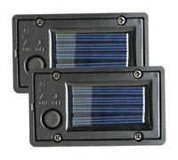 Jorzer Lot de 2 piles solaires pour lampes solaires d'extérieur étanches avec capteur de lumière 7,1 x 4,6 cm