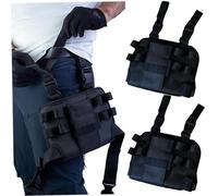 Jorzer Lot de 2 pochettes à outils portables résistantes à l'usure avec plusieurs poches en tissu Oxford robuste avec clip de ceinture pour électricien jardinier