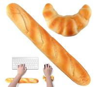 Jorzer Lot de 2 repose-poignets en forme de baguette réaliste, doux et confortable, joli repose-poignet pour clavier, décoration d'activités de jardin d'enfants