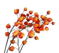 Jorzer Lot de 3 lanternes chinoises artificielles de 97 cm de long - Orange - Lanterne chinoise flexible - Branches d'automne artificielles pour la maison et la décoration de magasin