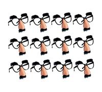 Jorzer Lunettes drôles d'Halloween pour adultes 12 pièces 4, 72 x 4, 33 pouces Lunettes en plastique mignonnes avec sourcils moustache nez pour enfants cadeaux de fête pour adultes JOUETS ET JEUX.