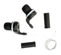 Jorzer Manette de Vitesse de vélo, Manette Vitesse vélo 3x7 Vitesses avec Couvercle poignée antidérapant, poignées Guidon Confortables adaptées à Tous Les vélos Droits Standards.