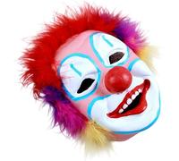 Jorzer Masque de clown effrayant letex joker masque Halloween Costumes pour les adultes femmes et hommes une taille d'un clown rouge adulte joker effrayant les costumes d'Halloween.