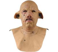 Jorzer Masque de Cochon, Masque de Cochon d'halloween, Masques en Latex effrayants réalistes, Accessoires Cosplay pour Adultes, Mascarade Carnaval d'halloween