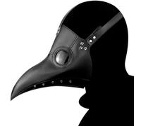 Jorzer Masque de médecin de la peste, Masque d'oiseau à Long Nez, Costume médecin la peste Steampunk pour Mascarade, fête d'halloween, Carnaval, Cosplay