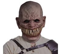 Jorzer Masque Effrayant pour Adultes, Dents Pointues en Silicone, Masques réalistes pour Adultes, Visage Humain, Accessoires d'halloween pour Carnaval, Cosplay, fête costumée, Maison hantée