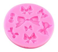 Jorzer Moule à Nœud Papillon en Silicone 8 Mini Moules à Chocolat Fondant Sucre Artisanat Outil De Décoration De Gâteaux à Faire Soi-Même