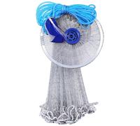 Jorzer Net de pêche à la Main de Filet à 8 Pieds avec des Poids en Nylon Casting Professionnel avec Anneau en Aluminium, Filets pour Poissons, Filets pour, coulage