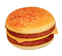 Jorzer Oreiller en Peluche Hamburger pour canapé, Oreiller Cheeseburger Ultra Doux, Jouet Hamburger Mignon et Coussin de Sieste Confortable pour Jouets et Jeux pour Adultes Enfants.