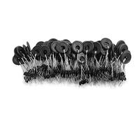 Jorzer Pêche Bobber Stopper Rubber Fishing Float 6 in 1 Bobber Perle Stopper Float Pinker Stops Stops Space Bean Set Black 600pcs S