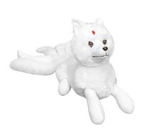 Jorzer Peluche Renard Arctique Blanc de 20 Pouces avec Poils Longs Super Doux Kitsune en Peluche pour Enfants et Adultes
