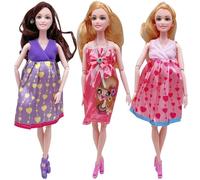 Jorzer Poupée Enceinte avec bébé dans Le Ventre 11.8, Jouets réalistes pour mère Enceinte et bébé avec Articulation Mobile, 3 pièces pour Enfants, Jouets et Jeux