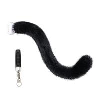 Jorzer Queue de Chat électrique Rechargeable de 71 cm avec télécommande, Accessoire Amovible pour déguisement Chat, pour Halloween, Cosplay et fête