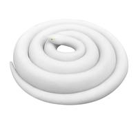 Jorzer Serpent en Caoutchouc réaliste, Peluche Blanche, Serpent Qui Fait Tourner sa Langue, Farce Flexible pour Adultes et Enfants, Cadeaux, 47 Pouces