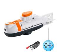 Jorzer sous-Marin télécommandé, Jouet sous-Marin de Simulation pour Enfants, Rc Toutes Directions, Rc Rechargeable par USB pour piscines, réservoir d'eau, Jouet d'été Blanc