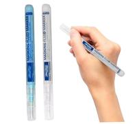 Jorzer Stylo de masquage Fluide, 2 pièces de Fluide masquage Blanc/Bleu, 0, 7 mm, Liquide Lisse, Aquarelle pour Peinture à l'aquarelle