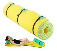 Jorzer Tapis Flottant, 71x22 Pouces, Tapis d'eau Flottant en Mousse XPE à Haute flottabilité, imperméable, résistant aux UV, Portable, pour Une Seule Personne, Piscine, lac, Parc.