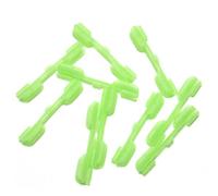 Jorzer Tip de Pointe Support de lumière Night Fishing Clip sur Les connecteurs bâtons Brillance fluorescents S 10pcs Clip bâton léger sur Porte-pêche Nocturne, bâton Lueur