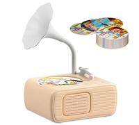 Jorzer Tourne-Disque éducatif Rechargeable pour Enfants avec 96 Cartes et 8 Cartes d'enregistrement pour Filles et garçons