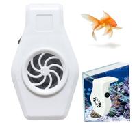 Jorzer Ventilateur Refroidisseur d'aquarium, Refroidisseur d'aquarium, Mini Ventilateur réglable à 2 Niveaux pour Refroidir Les terrariums, Les Aquariums 'Eau Douce et 'Eau salée, Blanc