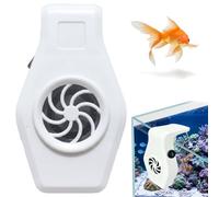Jorzer Ventilateur Refroidisseur d'aquarium, Refroidisseur d'aquarium, Mini Ventilateur réglable à 2 Niveaux pour Refroidir Les terrariums, Les Aquariums 'Eau Douce et 'Eau salée, Blanc