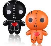 Jorzer Voodoo Dolls Ghost Dolls Rebound Slow Creepy Dolls Soft Soft Rising Horror Dolls Simulation Stress Relief Creepy Toys for Halloween Party Decoration Supplies