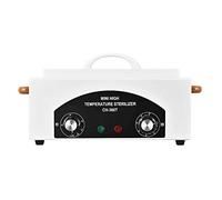 JOSBES Stérilisateur à air Chaud 300 W désinfectant à Chaleur sèche 220 °C stérilisateur d'outils pour Ongles avec minuteur pour études de Soins des Pieds (Blanc)
