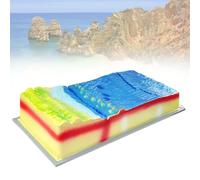 JOSBY Modèle 3D De La Structure des Plaques Et De La Morphologie De Surface, Kit Dexposition De Modèle De Tectonique des Plaques, Outils Pédagogiques sur La Tectonique des Plaques Géographiques