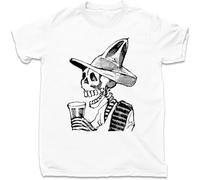 Jose Guadalupe Posada T Shirt Artist Mariachi Day of Dead Mexican Revolution Tee Manches Courtes(Large)