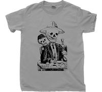 Jose Guadalupe Posada T Shirt Day of Dead Skull Art Hispanic Mexican Artist Tee Manches Courtes(Large)