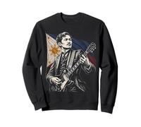 Jose Rizal Philippines Jouant de la Guitare électrique à Bascule Humour Sweatshirt