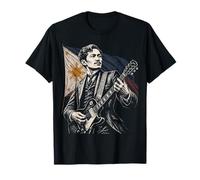 Jose Rizal Philippines Jouant de la Guitare électrique à Bascule Humour T-Shirt